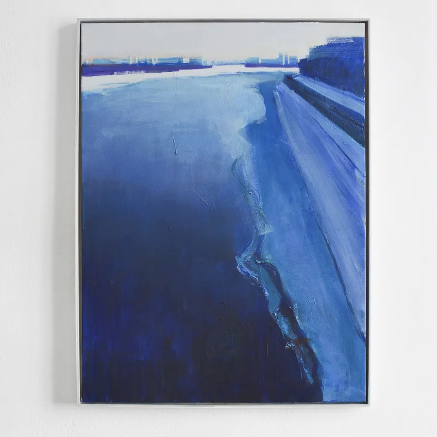 Image of View of the Dnipro. Sunny day by Igor Nekraga, size: 80х60 см, made of Acrylic on canvas, Painting medium, from Київ, part of the Acrylics series, priced at $700 Photo 1 of 4.