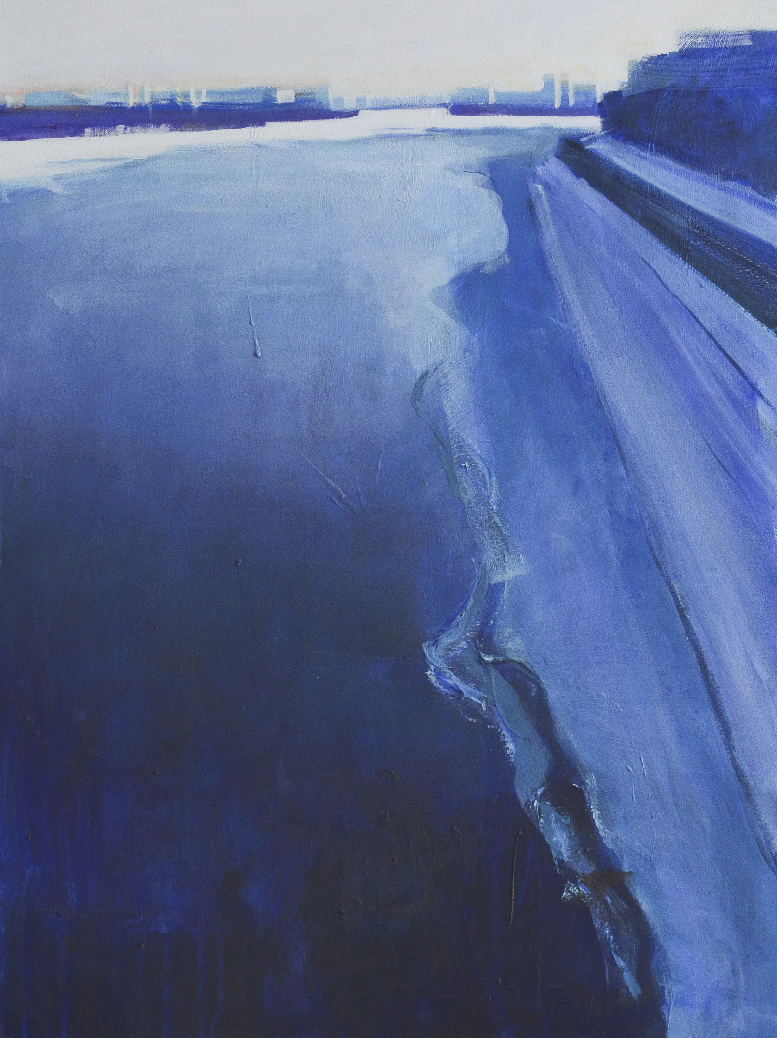 Image of View of the Dnipro. Sunny day by Igor Nekraga, size: 80х60 см, made of Acrylic on canvas, Painting medium, from Київ, part of the Acrylics series, priced at $700 Photo 2 of 4.