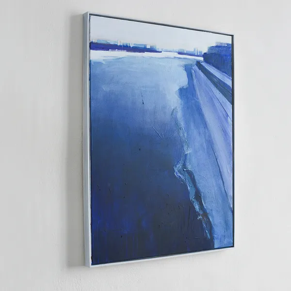 Image of View of the Dnipro. Sunny day by Igor Nekraga, size: 80х60 см, made of Acrylic on canvas, Painting medium, from Київ, part of the Acrylics series, priced at $700 Photo 3 of 4.