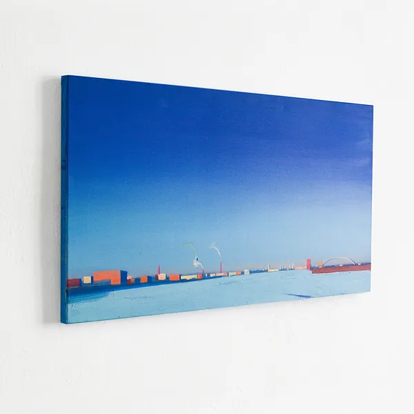 Image of  Sunny day. Podil by Igor Nekraga, size: 40x75, made of Acrylic on canvas, Painting medium, from Київ, part of the Acrylics series, priced at $500 Photo 2 of 4.