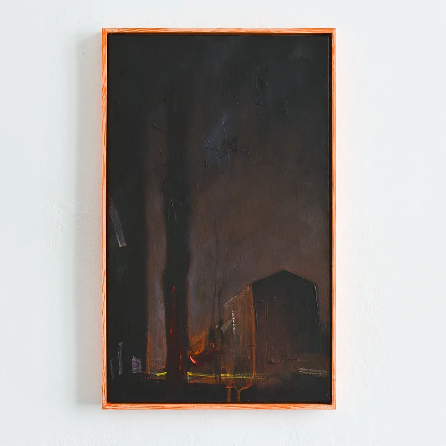 Image of Blackout on Gogolivska str by Igor Nekraga, size: 50x30, made of Acrylic on canvas, Painting medium, from Kyiv, part of the Acrylics series, priced at $400