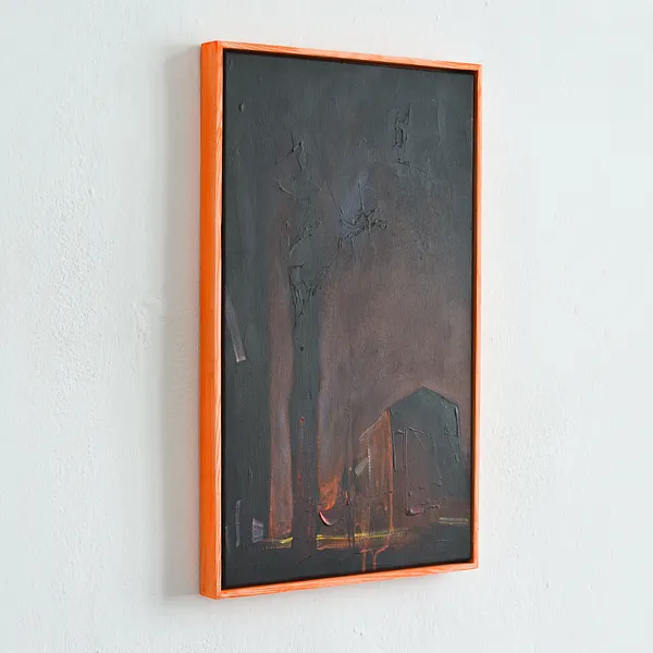 Image of Blackout on Gogolivska str by Igor Nekraga, size: 50x30, made of Acrylic on canvas, Painting medium, from Kyiv, part of the Acrylics series, priced at $400 Photo 3 of 4.