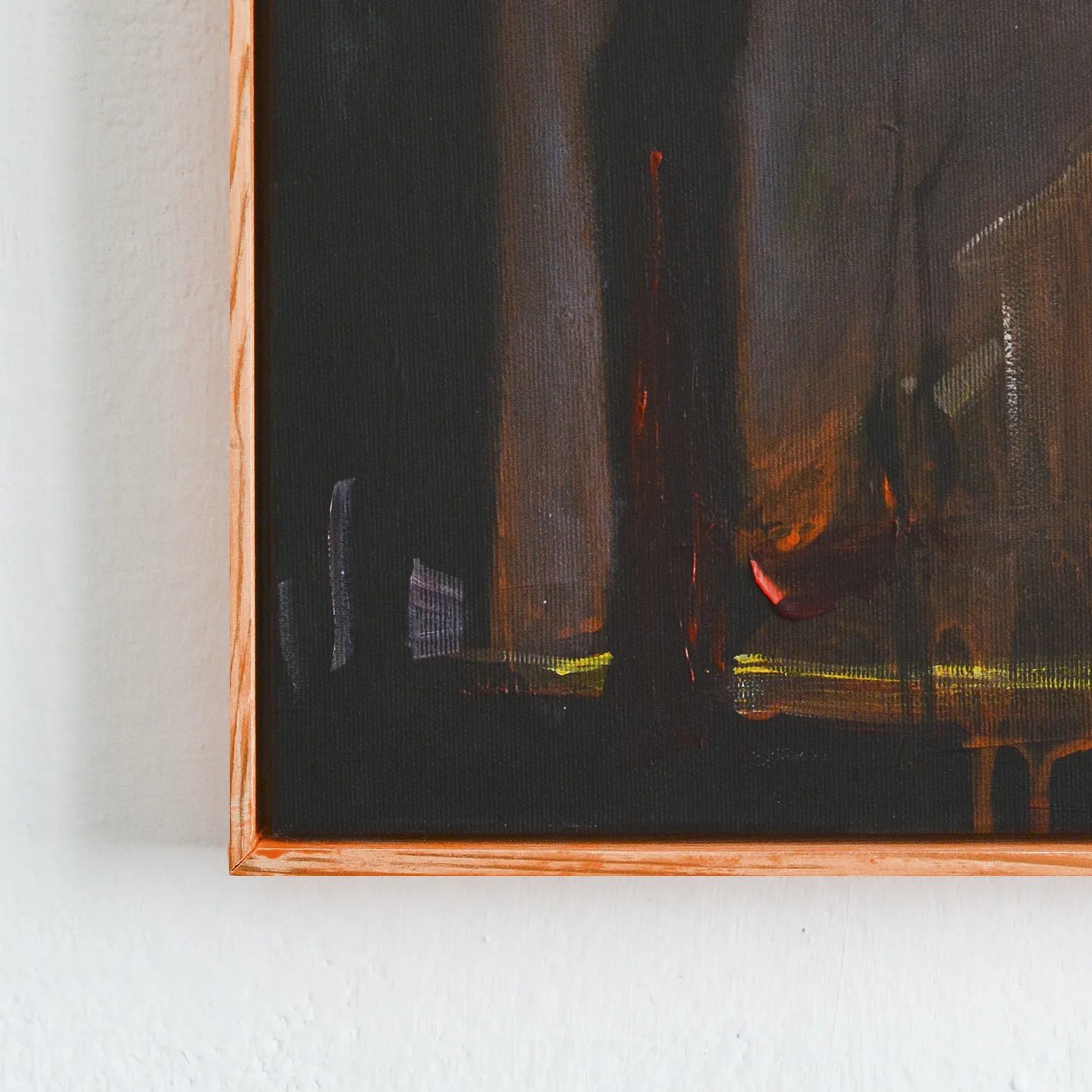 Image of Blackout on Gogolivska str by Igor Nekraga, size: 50x30, made of Acrylic on canvas, Painting medium, from Kyiv, part of the Acrylics series, priced at $400 Photo 4 of 4.