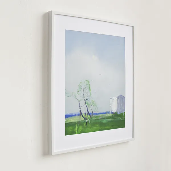 Image of Walking with dog. Peyzazhka by Igor Nekraga, size: 50x40, made of Gouache on paper, Painting medium, from Ukraine, part of the Gouaches series, priced at $500 Photo 3 of 4.