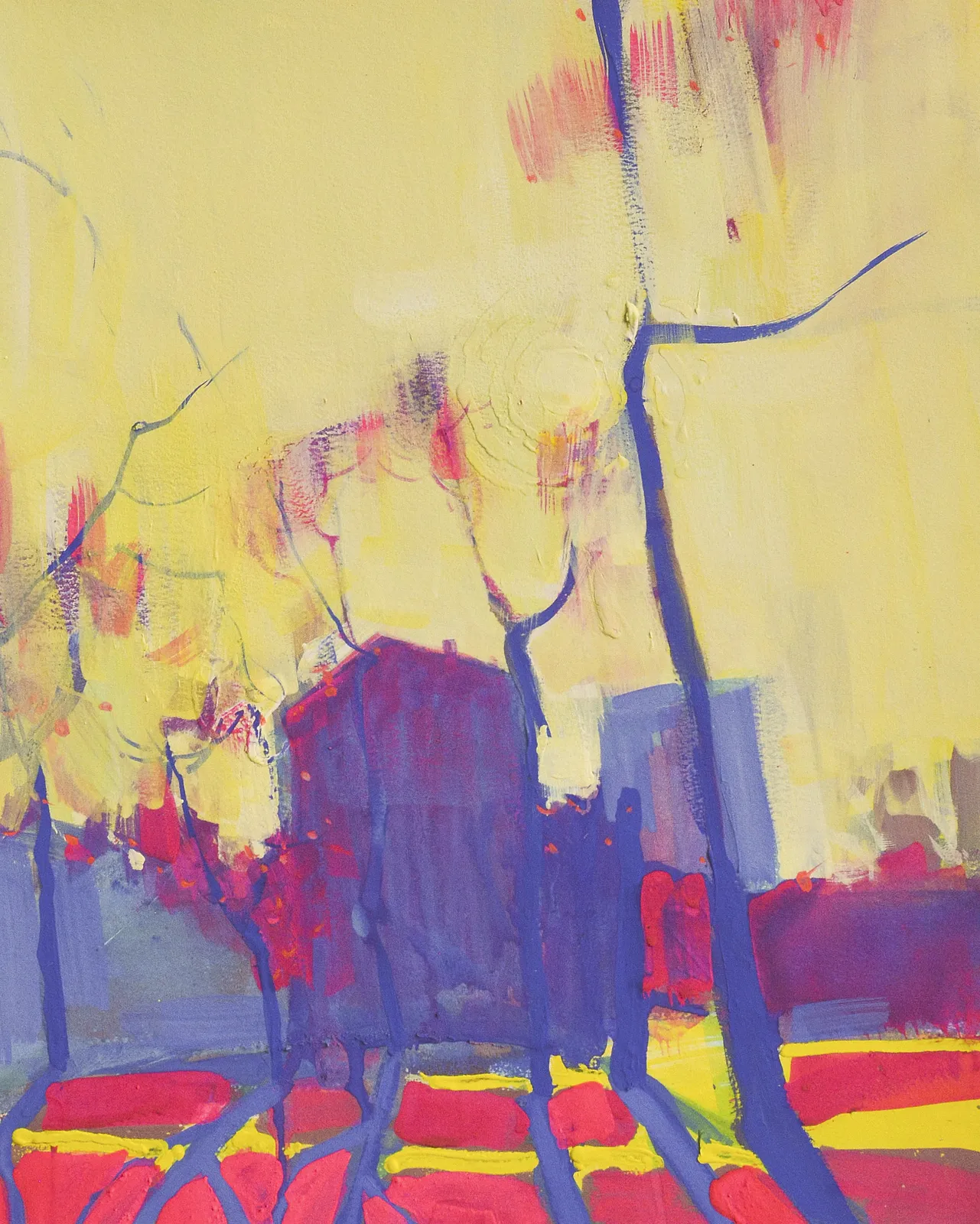 Image of Bright spring in Kyiv by Igor Nekraga, size: 50x40, made of Gouache on paper, Painting medium, from Ukraine, part of the Gouaches series, priced at $500 Photo 2 of 4.