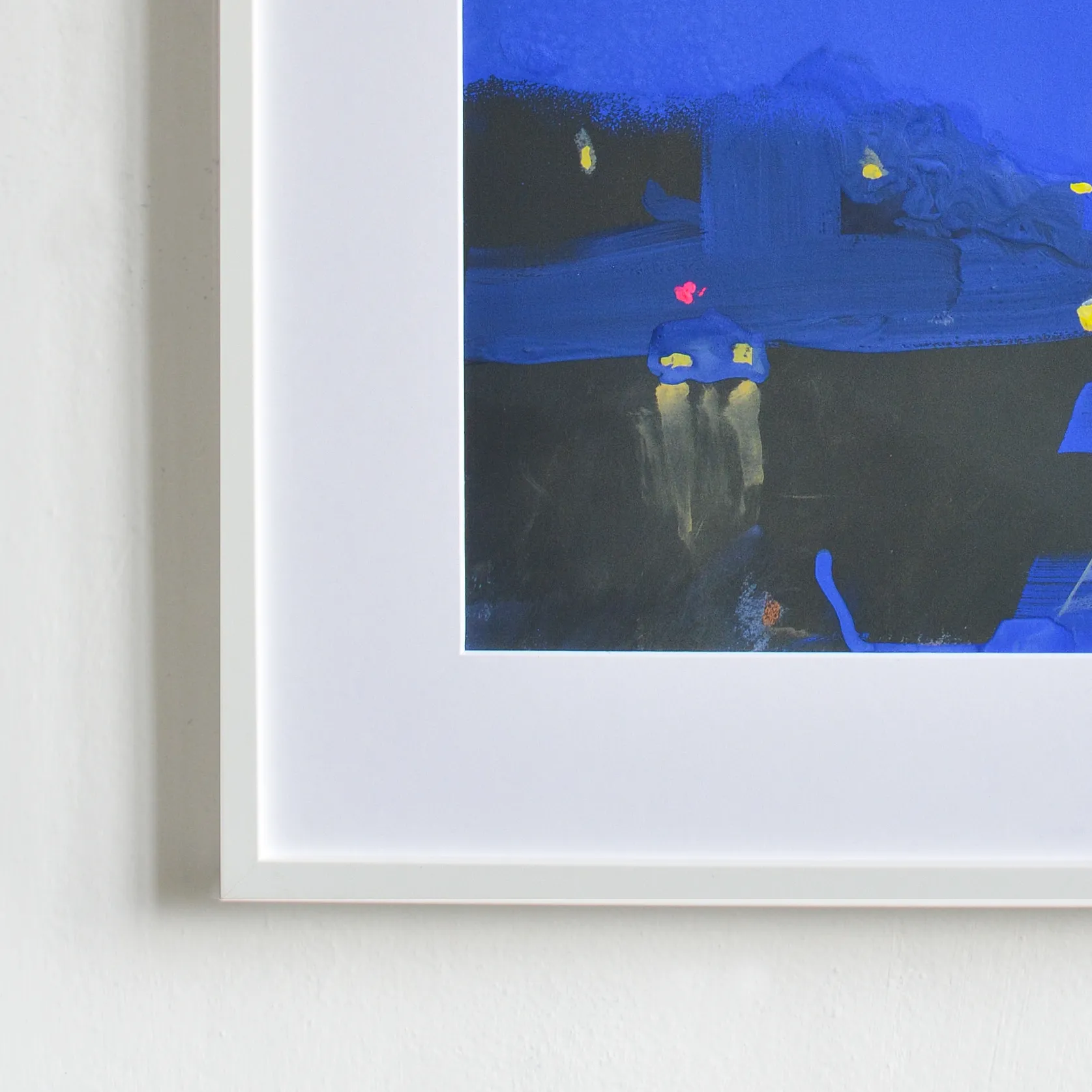 Image of Evening on Bulvaro-Kudriavska Str. by Igor Nekraga, size: 50x40, made of Gouache on paper, Painting medium, from Ukraine, part of the Gouaches series, priced at $500 Photo 4 of 4.