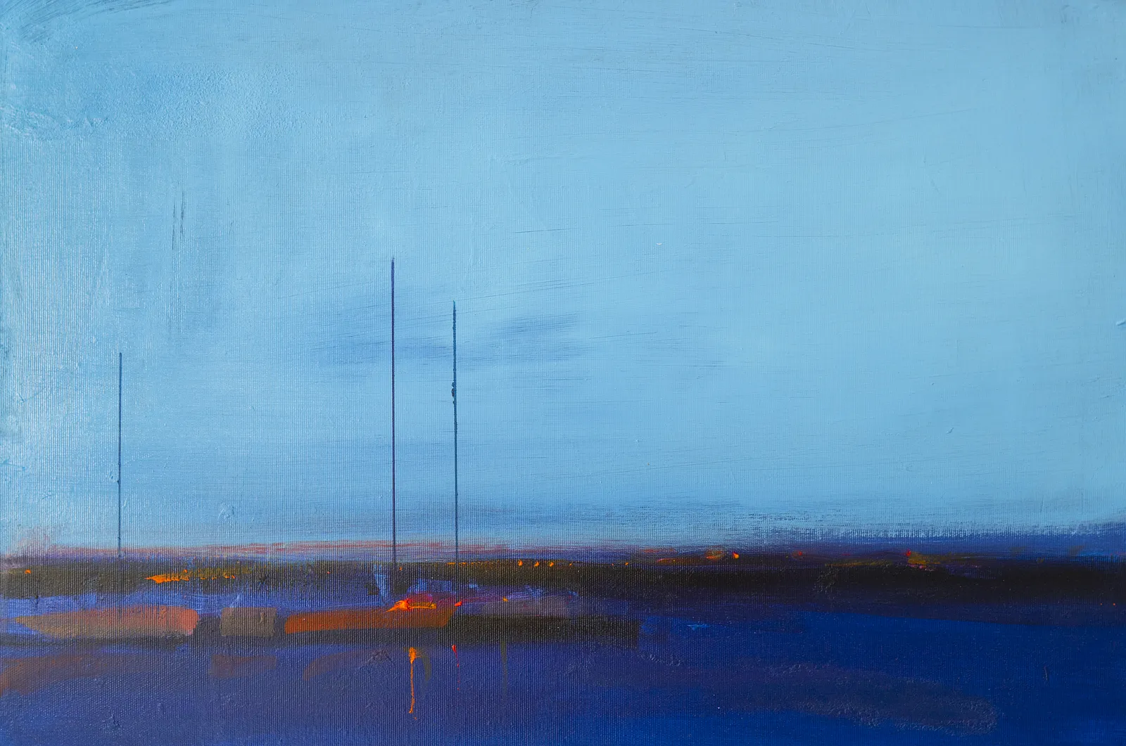 Зображення "Blue hour. Sea" від Igor Nekraha, розмір: 40x60 cm, матеріали: Acrylic on canvas, медіум: Живопис, місто: Ukraine, серія: Acrylics, ціна: $500 Фото 2 з 4.