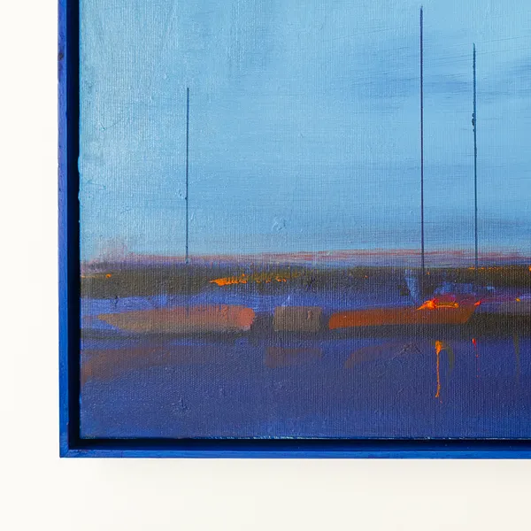 Image of Blue hour. Sea by Igor Nekraga, size: 40x60 cm, made of Acrylic on canvas, Painting medium, from Ukraine, part of the Acrylics series, priced at $500 Photo 4 of 4.