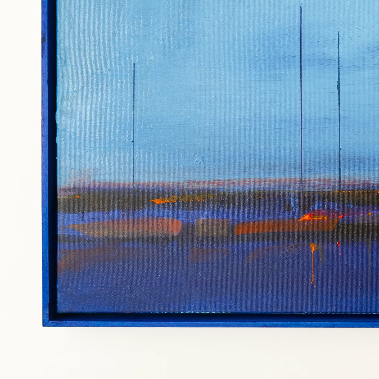 Image of Blue hour. Sea by Igor Nekraga, size: 40x60 cm, made of Acrylic on canvas, Painting medium, from Ukraine, part of the Acrylics series, priced at $500 Photo 4 of 4.