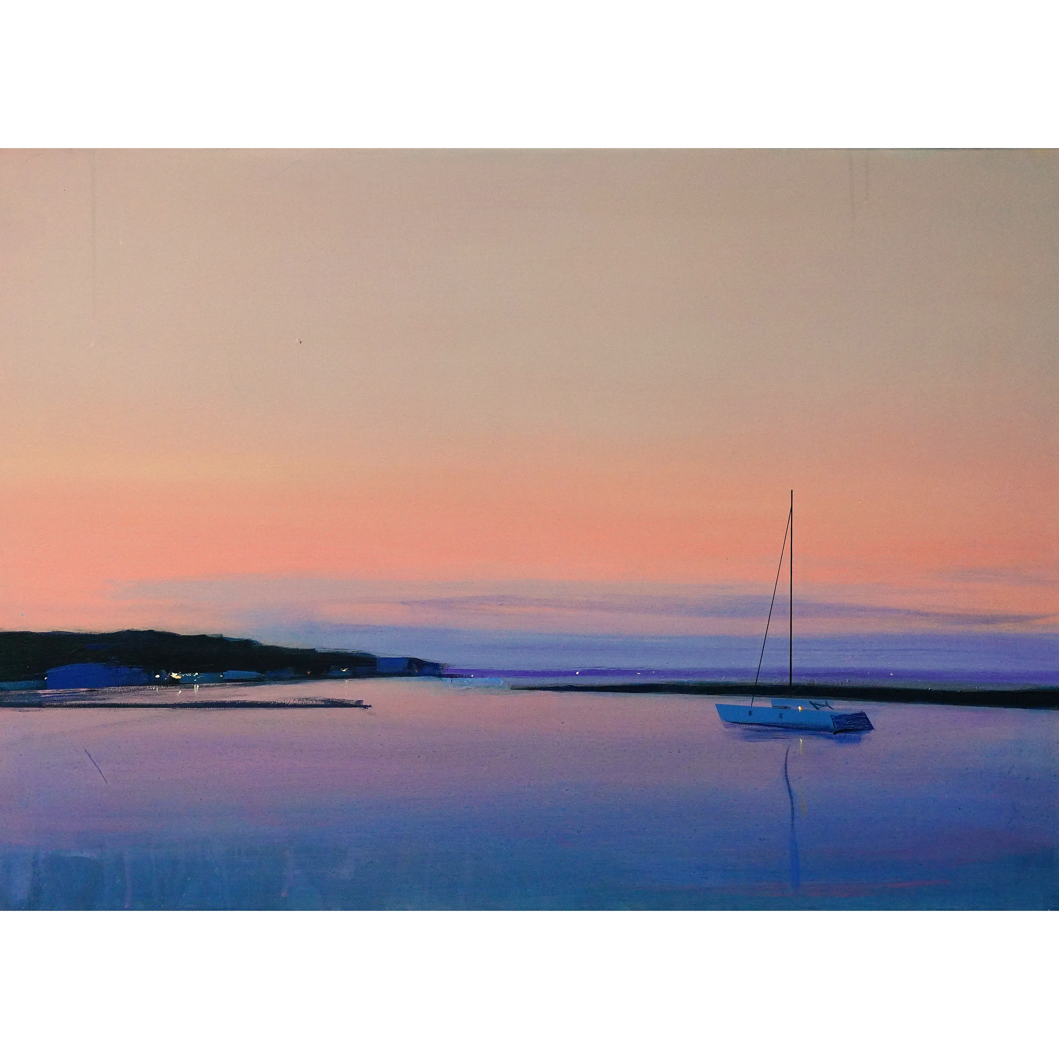 Image of After the yacht ride by Igor Nekraga, size: 70x100, made of Acrylic on canvas, Painting medium, from Kyiv, part of the Acrylics series, priced at $1500 Photo 4 of 4.