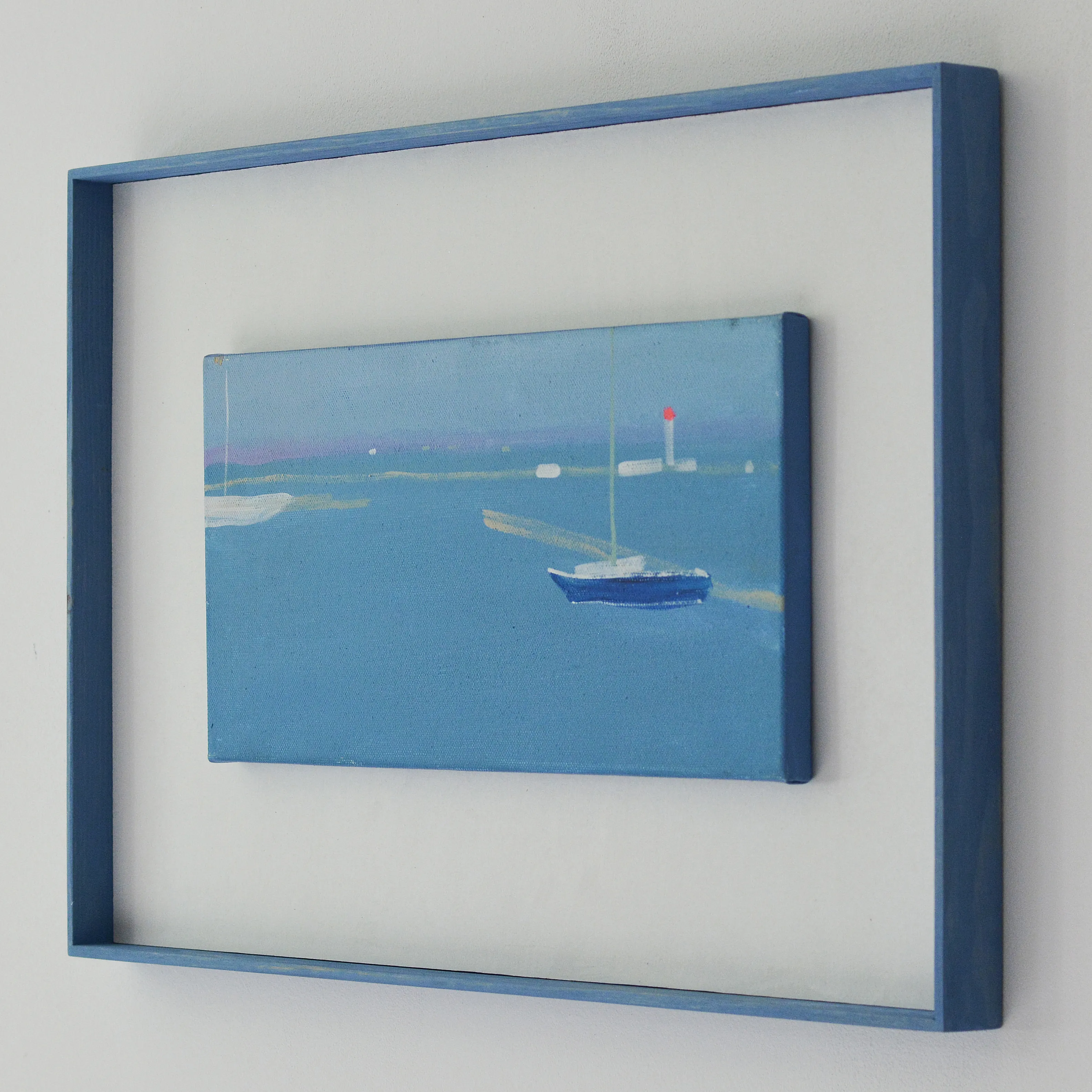 Image of Odesa port by Igor Nekraga, size: 20x40, made of Acrylic on canvas, Painting medium, from Odesa, part of the Acrylics series, priced at $400 Photo 3 of 4.
