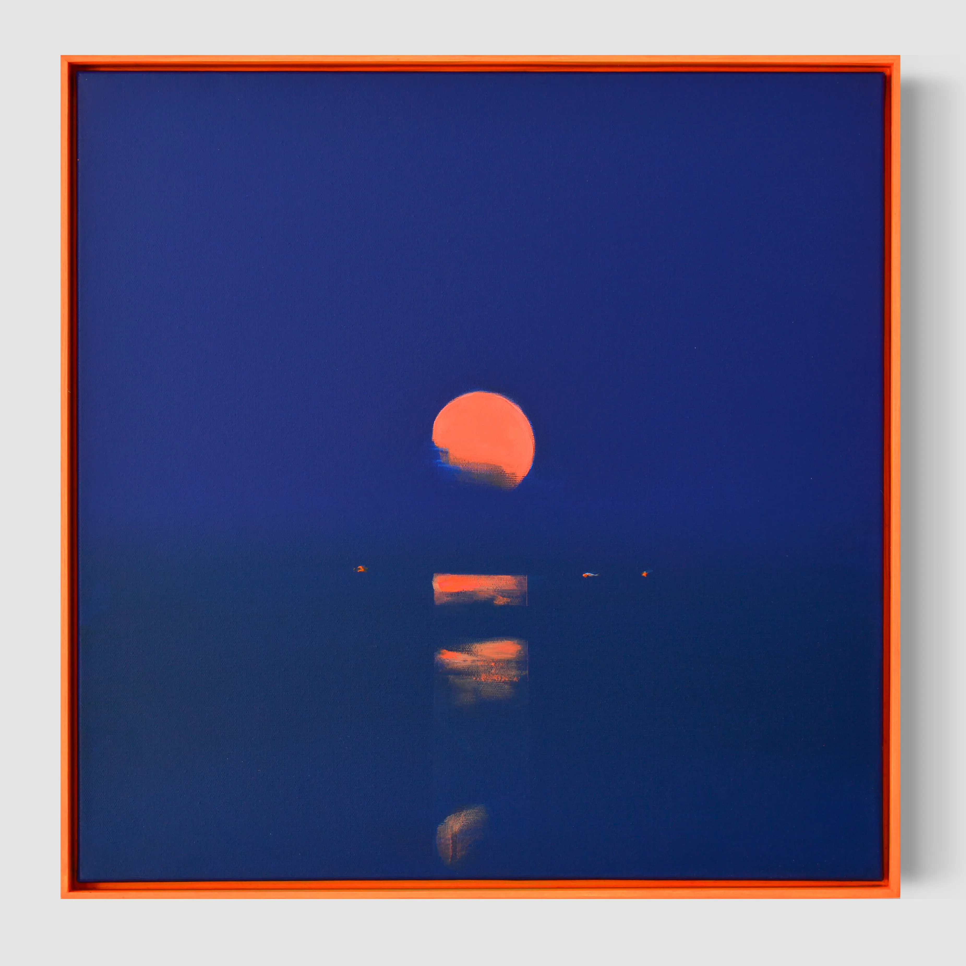 Image of The Moon by Igor Nekraga, size: 50x50, made of Acrylic on canvas, Painting medium, from Kyiv, part of the Acrylics series Photo 1 of 4.