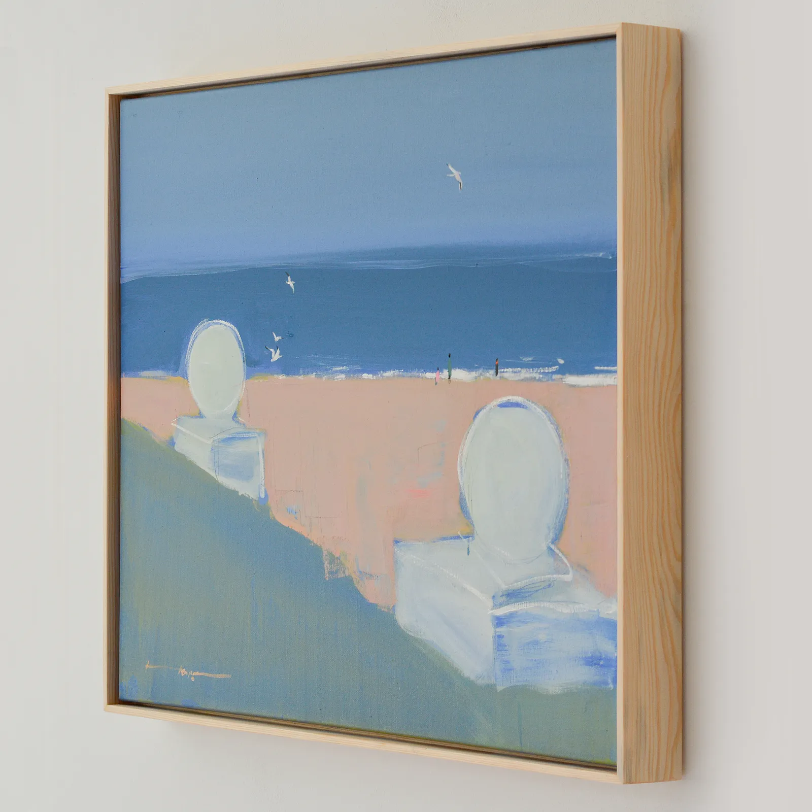 Зображення "Langeron beach" від Igor Nekraha, розмір: 50x60, матеріали: Acrylic on canvas, медіум: Живопис, місто: Ukraine, серія: Acrylics, ціна: $400 Фото 3 з 4.
