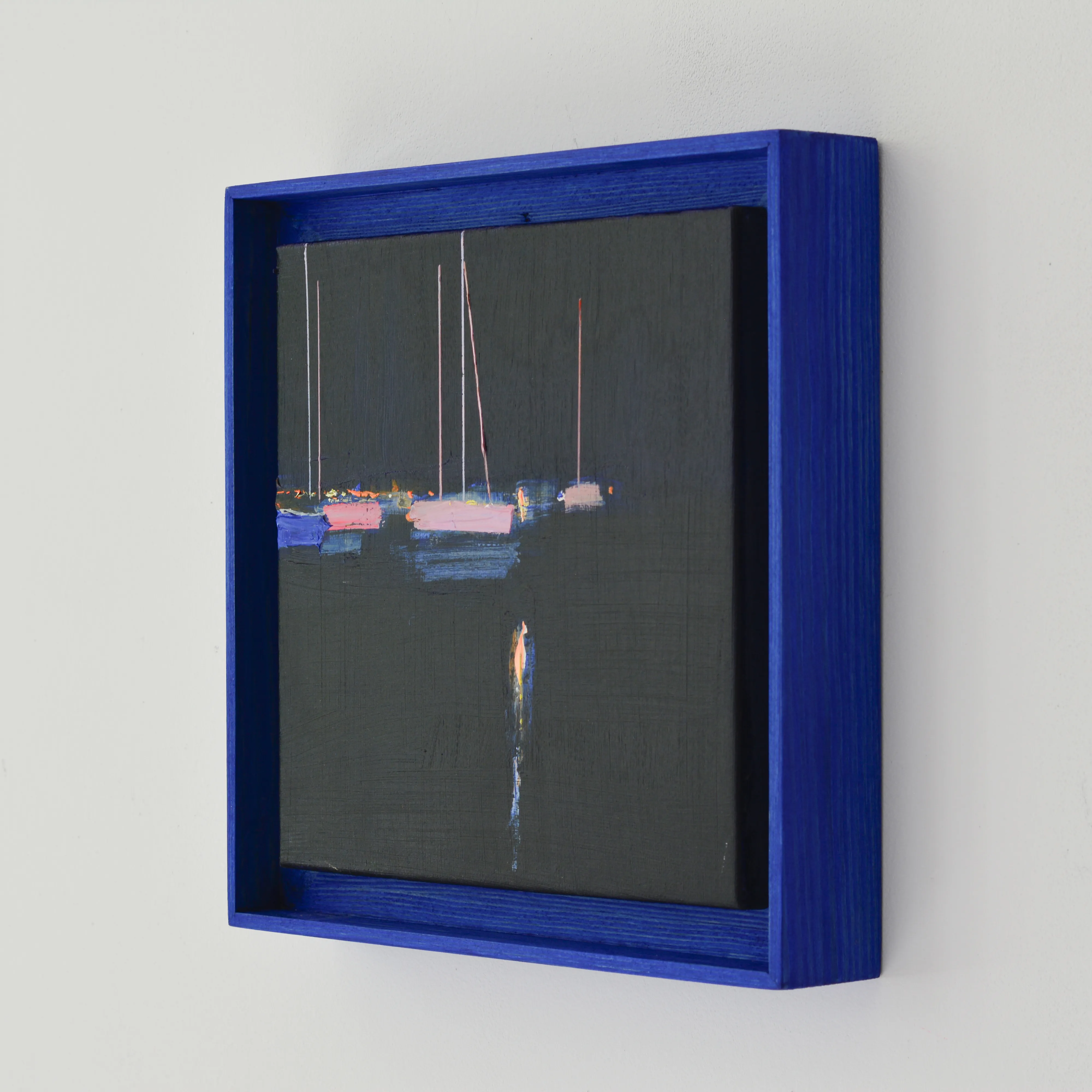 Зображення "Port at night. Etude" від Igor Nekraha, розмір: 25x25 cm, матеріали: Acrylic on canvas, медіум: Живопис, місто: Ukraine, серія: Acrylics, ціна: $300 Фото 2 з 3.
