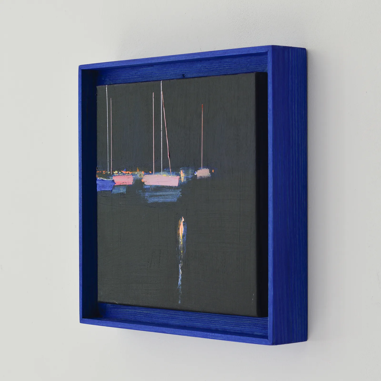 Зображення "Port at night. Etude" від Igor Nekraha, розмір: 25x25 cm, матеріали: Acrylic on canvas, медіум: Живопис, місто: Ukraine, серія: Acrylics, ціна: $300 Фото 2 з 3.