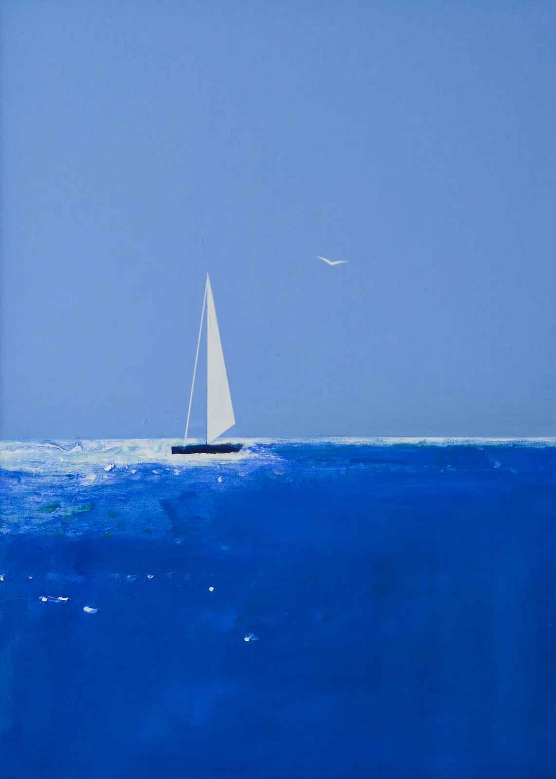 Image of Open sea by Igor Nekraga, made of Acrylic on canvas, Painting medium, from Ukraine, part of the Acrylics series, priced at $600 Photo 2 of 4.
