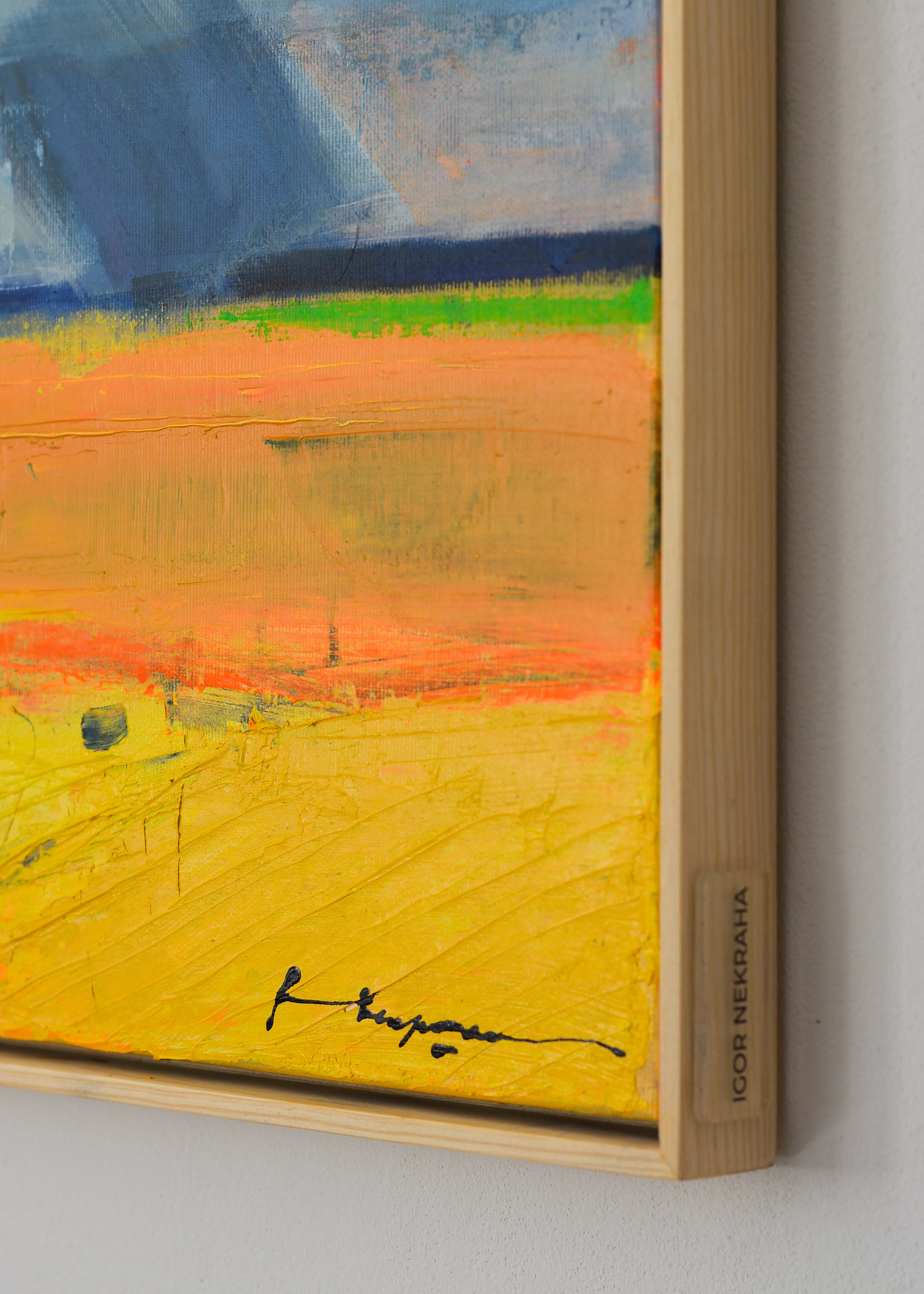 Зображення "Rain over fields" від Igor Nekraha, розмір: 50x50, медіум: Живопис, серія: Acrylics, ціна: $500 Фото 4 з 4.