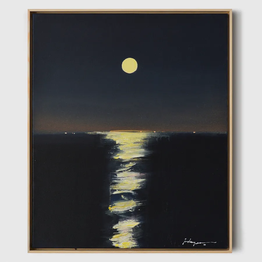 Image of Moonlight by Igor Nekraga, size: 60x50, made of Acrylic on canvas, Painting medium, from Ukraine, part of the Acrylics series, priced at $600
