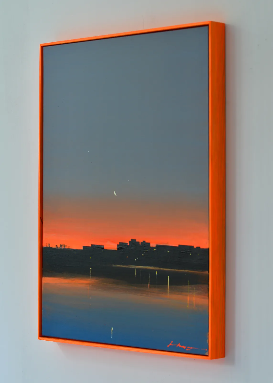 Image of Saltivka Hydropark. Evening by Igor Nekraga, size: 80x60 , made of Acrylic on canvas, Painting medium, from Ukraine, part of the Acrylics series, priced at $700 Photo 2 of 4.
