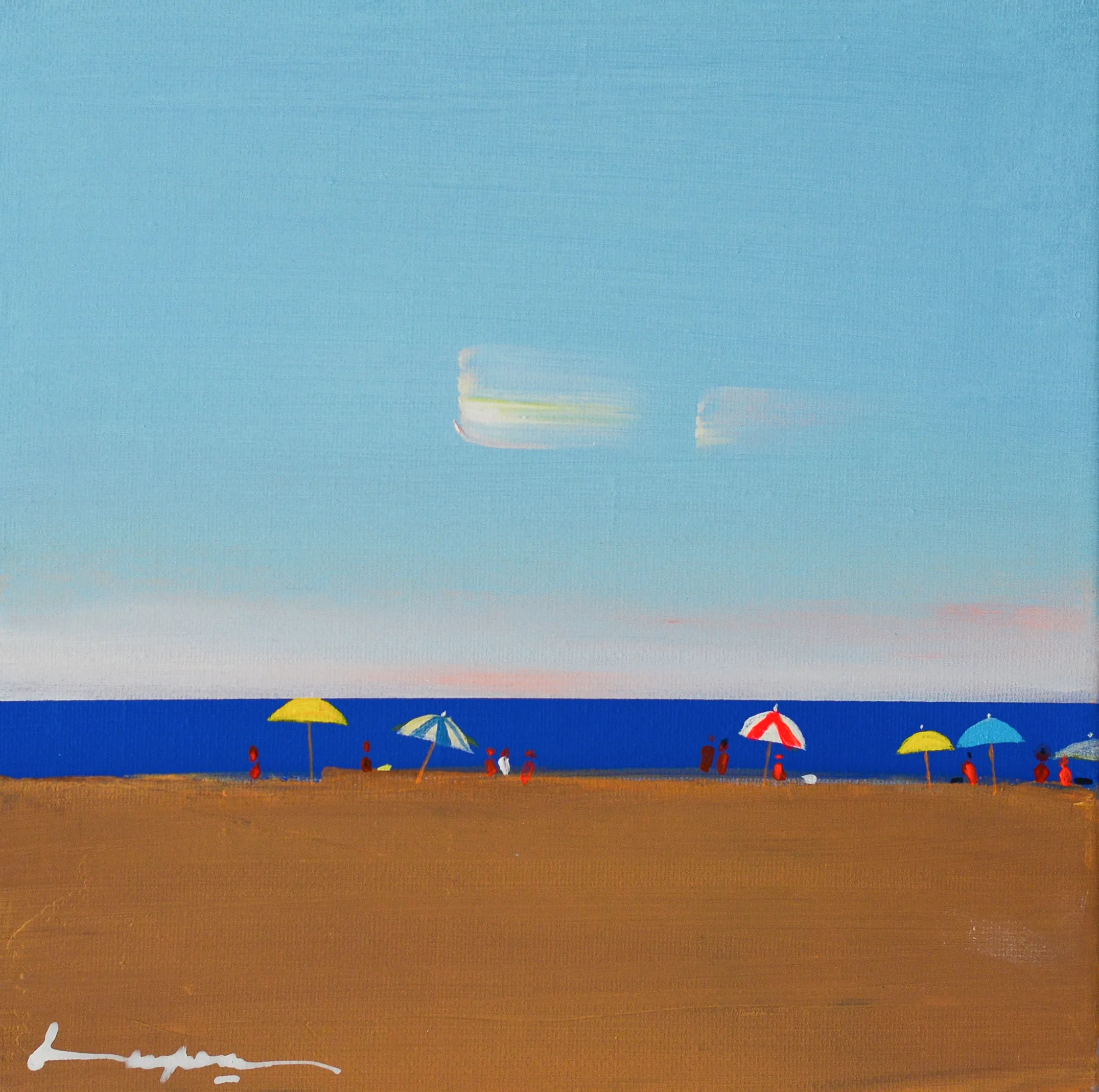 Зображення "Bright Umbrellas" від Igor Nekraha, розмір: 25x25 cm, медіум: Живопис, серія: Acrylics, ціна: $300 Фото 2 з 4.