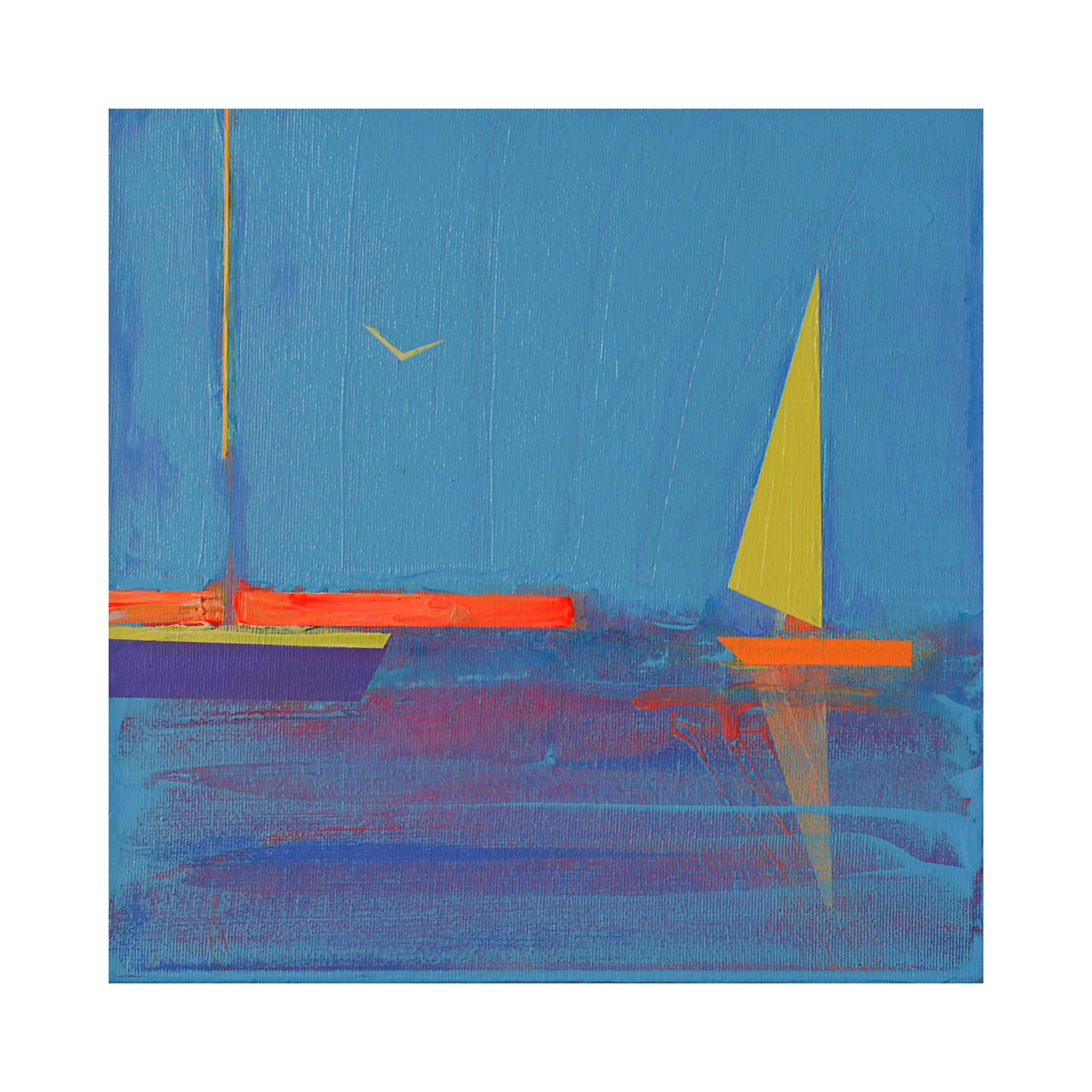 Image of Still sea by Igor Nekraga, size: 30х30, made of Acrylic on canvas, Painting medium, from Kyiv, part of the Acrylics series, priced at $400 Photo 2 of 4.