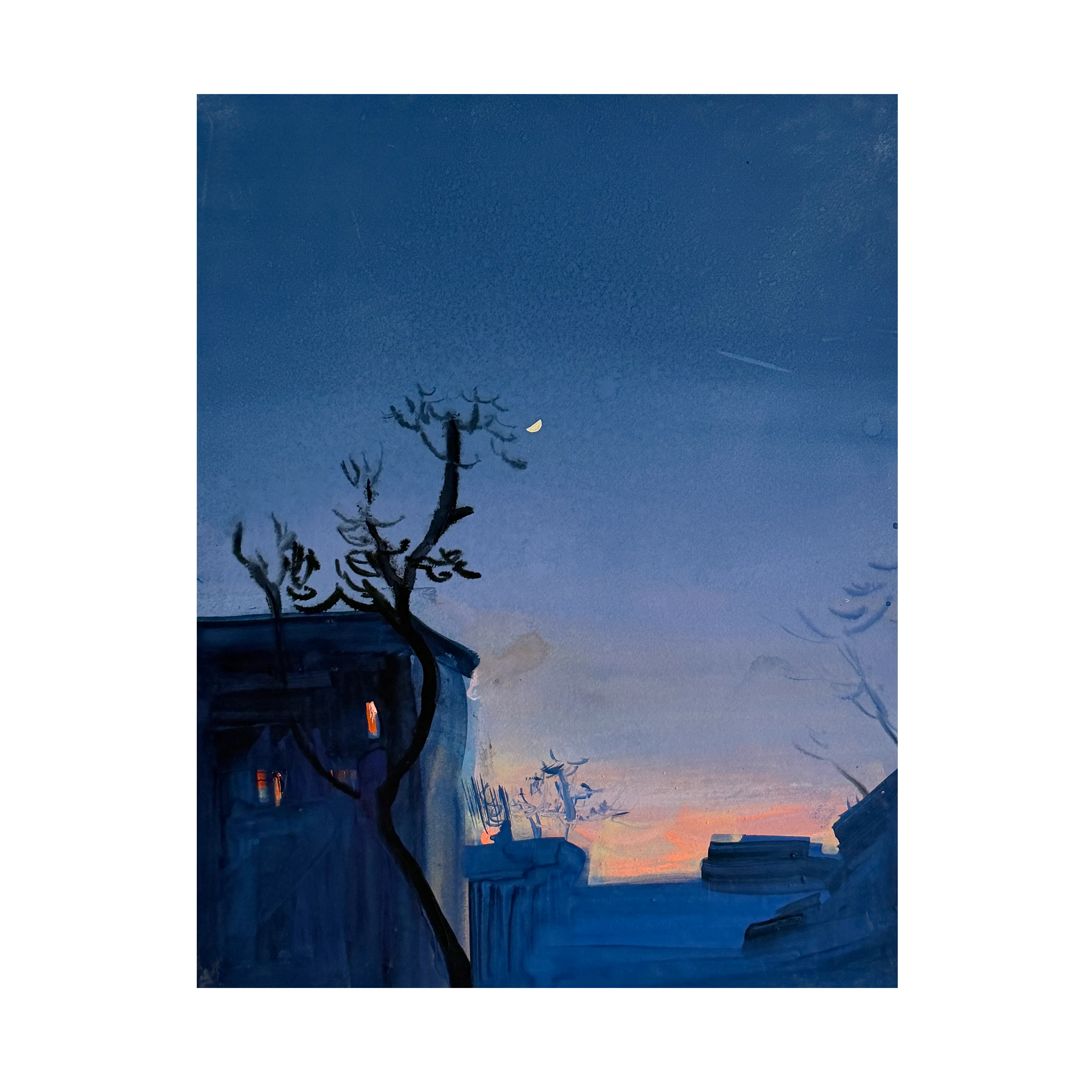 Зображення "KYIV NEST " від Igor Nekraha, розмір: 50x40 cm, матеріали: Paper, gouache, медіум: Графіка, місто: Kyiv, серія: Gouaches, ціна: $400 Фото 2 з 4.