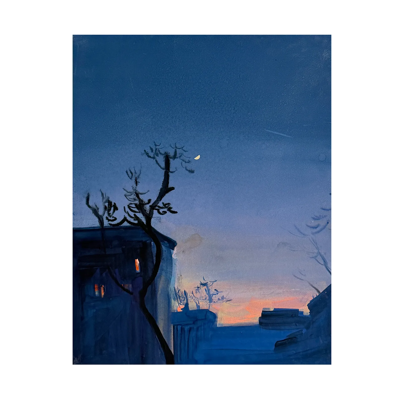 Image of KYIV NEST  by Igor Nekraga, size: 50x40 cm, made of Paper, gouache, Graphics medium, from Kyiv, part of the Gouaches series, priced at $400 Photo 2 of 4.