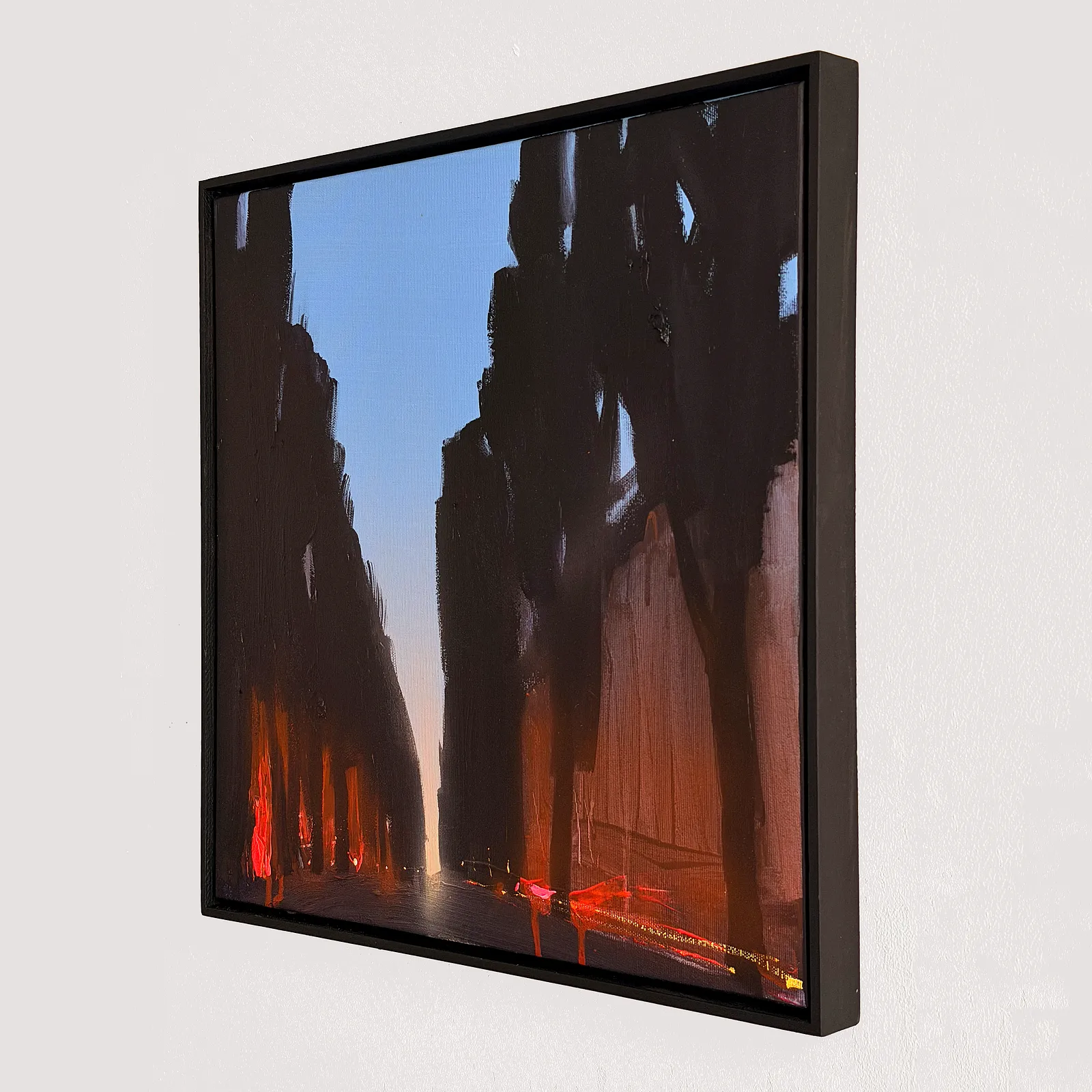 Image of Shevchenko Boulevard  by Igor Nekraha, size: 40x40 cm, made of Acrylic on canvas, Painting medium, from Kyiv, part of the Acrylics series, priced at $450 Photo 2 of 4.