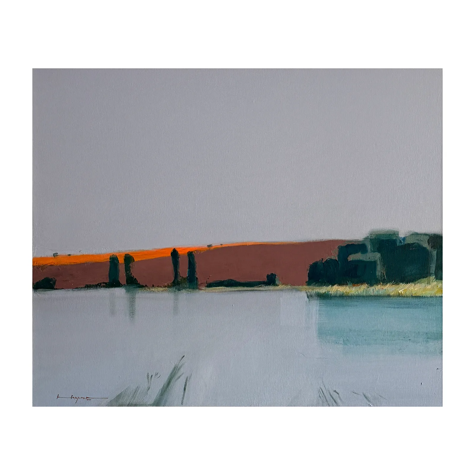 Image of Late October by Igor Nekraha, size: 50x60, made of Acrylic on canvas, Painting medium, from Kyiv, part of the Acrylics series, priced at $600 Photo 4 of 4.