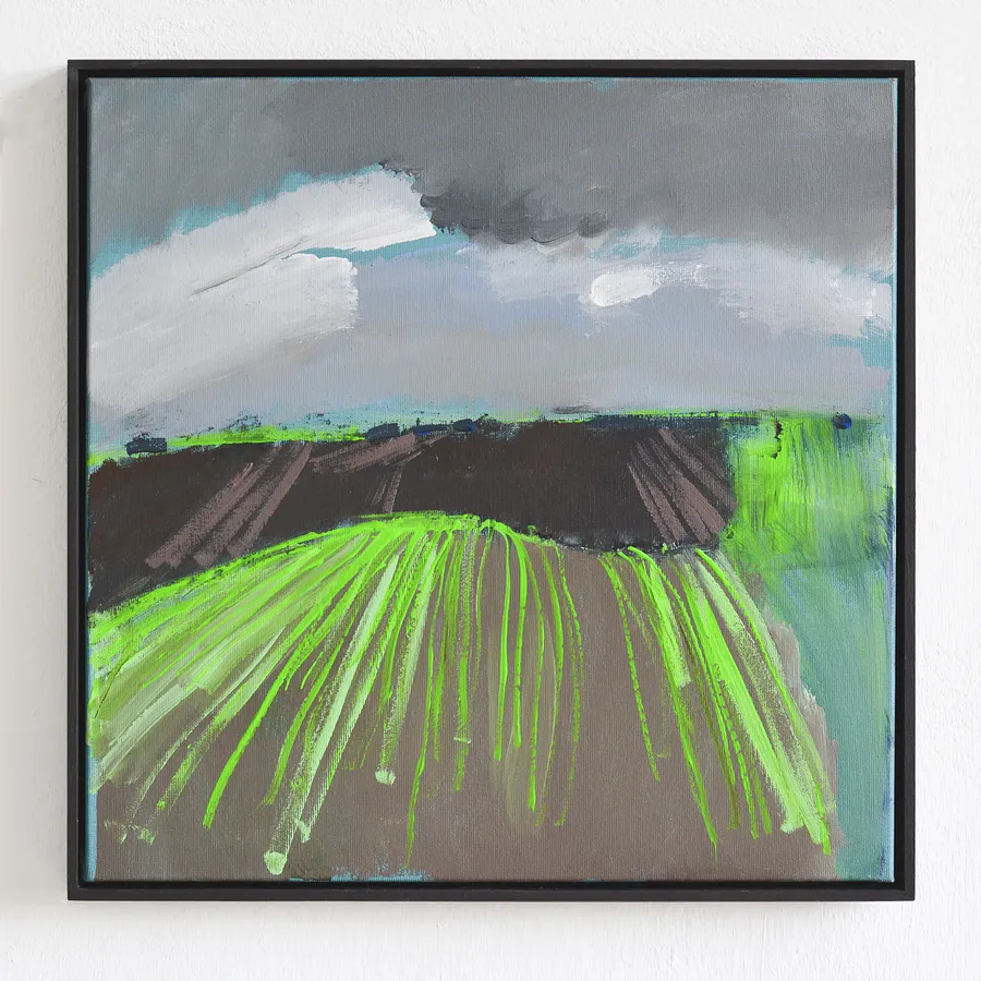 Зображення "Fields turn green" від Igor Nekraha, розмір: 40x40, матеріали: Acrylic on canvas, медіум: Живопис, місто: Ukraine, ціна: $400