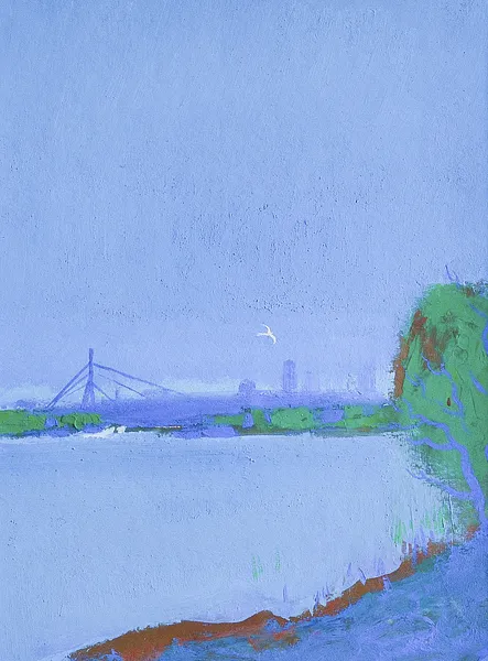 Зображення "View of the Noth bridge" від Igor Nekraha, розмір: 30x20, матеріали: Gouache on paper, медіум: Графіка, місто: Ukraine, серія: Gouaches, ціна: $350 Фото 2 з 4.