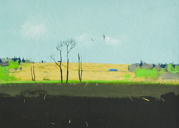 Зображення "Land in spring" від Igor Nekraha, розмір: 20x30, матеріали: Gouache on paper, медіум: Графіка, місто: Ukraine, серія: Gouaches, ціна: $350 Фото 2 з 4.