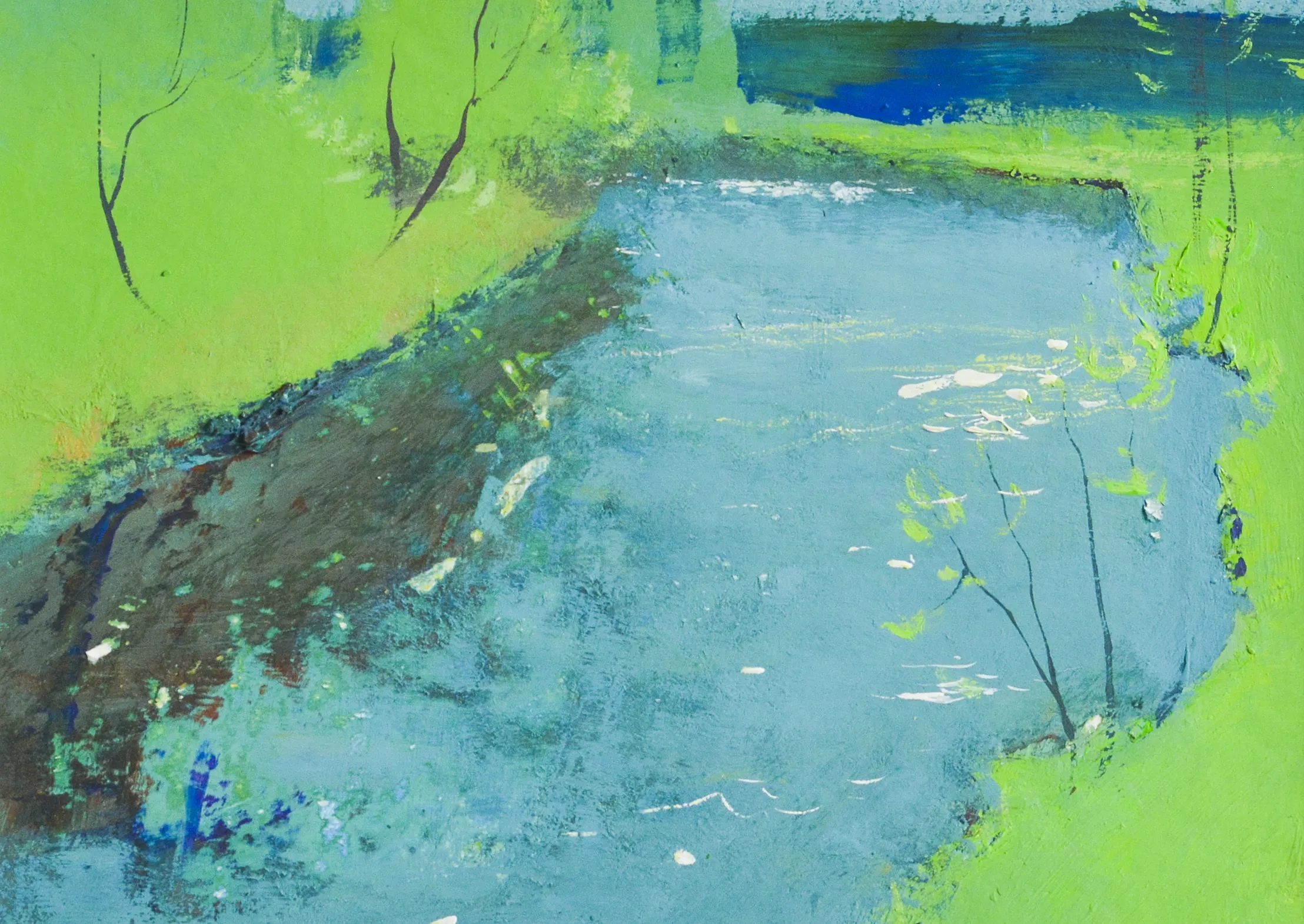 Зображення "Irpin river" від Igor Nekraha, розмір: 20x30, матеріали: Gouache on paper, медіум: Графіка, місто: Ukraine, серія: Gouaches, ціна: $350 Фото 2 з 4.