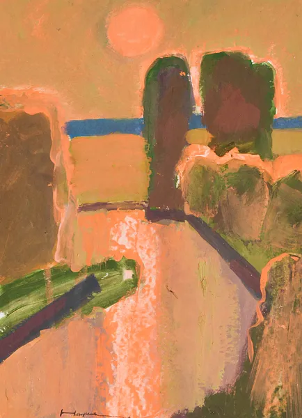 Зображення "The sun and river" від Igor Nekraha, розмір: 40x30, матеріали: Gouache on paper, медіум: Графіка, місто: Україна, серія: Gouaches, ціна: $350 Фото 2 з 4.