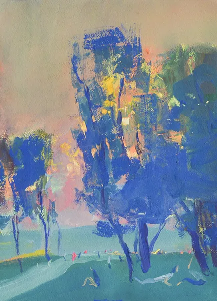 Image of Untitled by Igor Nekraga, size: 40x30, Graphics medium, part of the Gouaches series, priced at $350 Photo 2 of 4.
