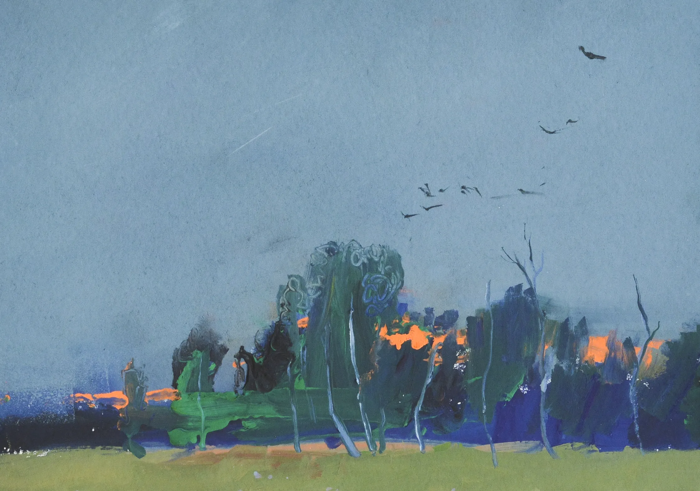 Image of Untitled by Igor Nekraga, size: 30x40, Graphics medium, part of the Gouaches series, priced at $350 Photo 2 of 4.