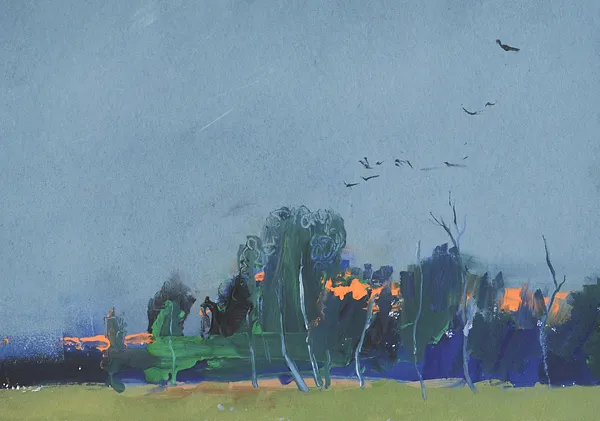 Зображення "Song of the trees" від Igor Nekraha, розмір: 30x40, матеріали: Gouache on paper, медіум: Графіка, місто: Ukraine, серія: Gouaches, ціна: $350 Фото 2 з 4.