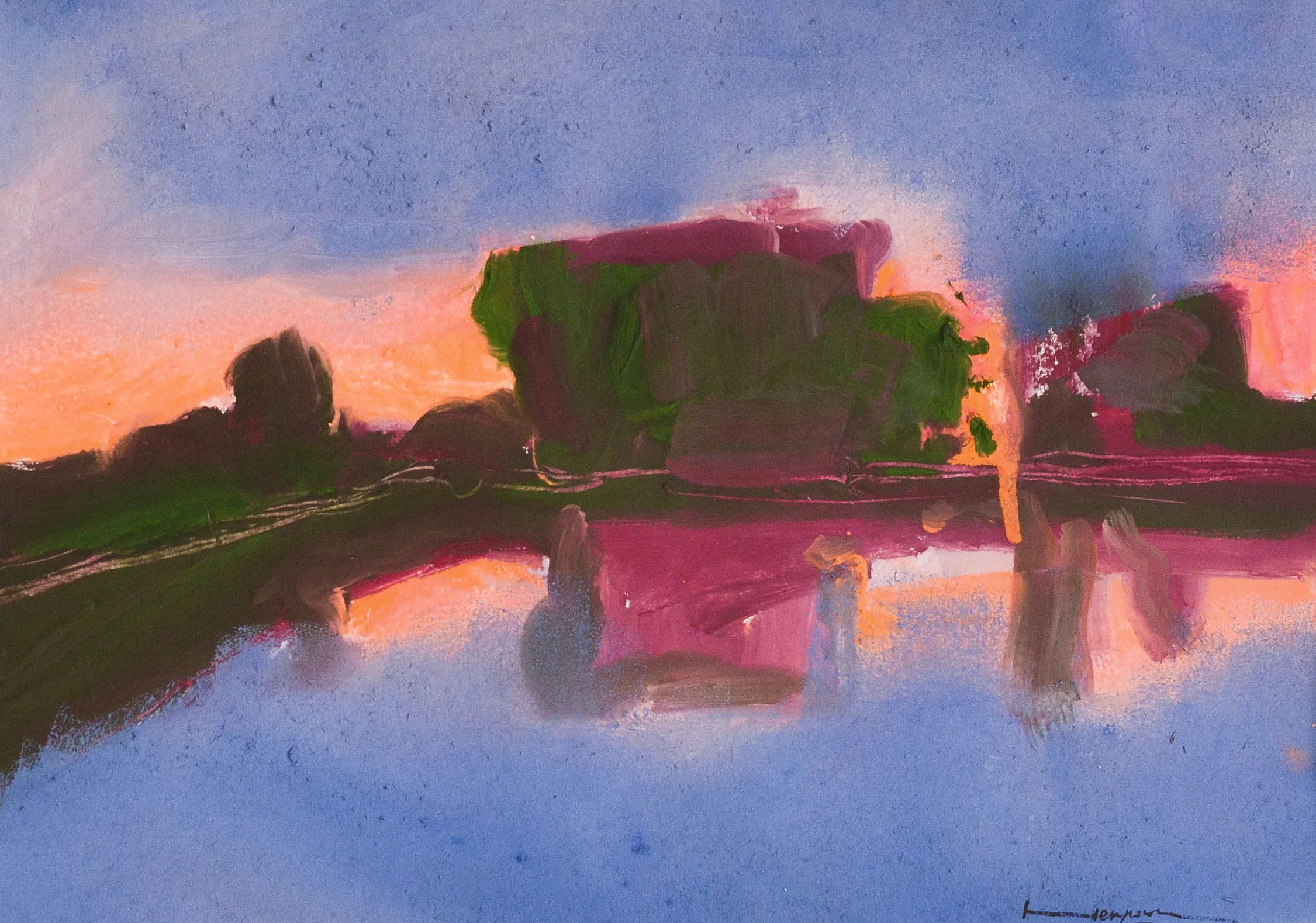 Image of Untitled by Igor Nekraga, size: 30x40, Graphics medium, part of the Gouaches series, priced at $300 Photo 2 of 4.