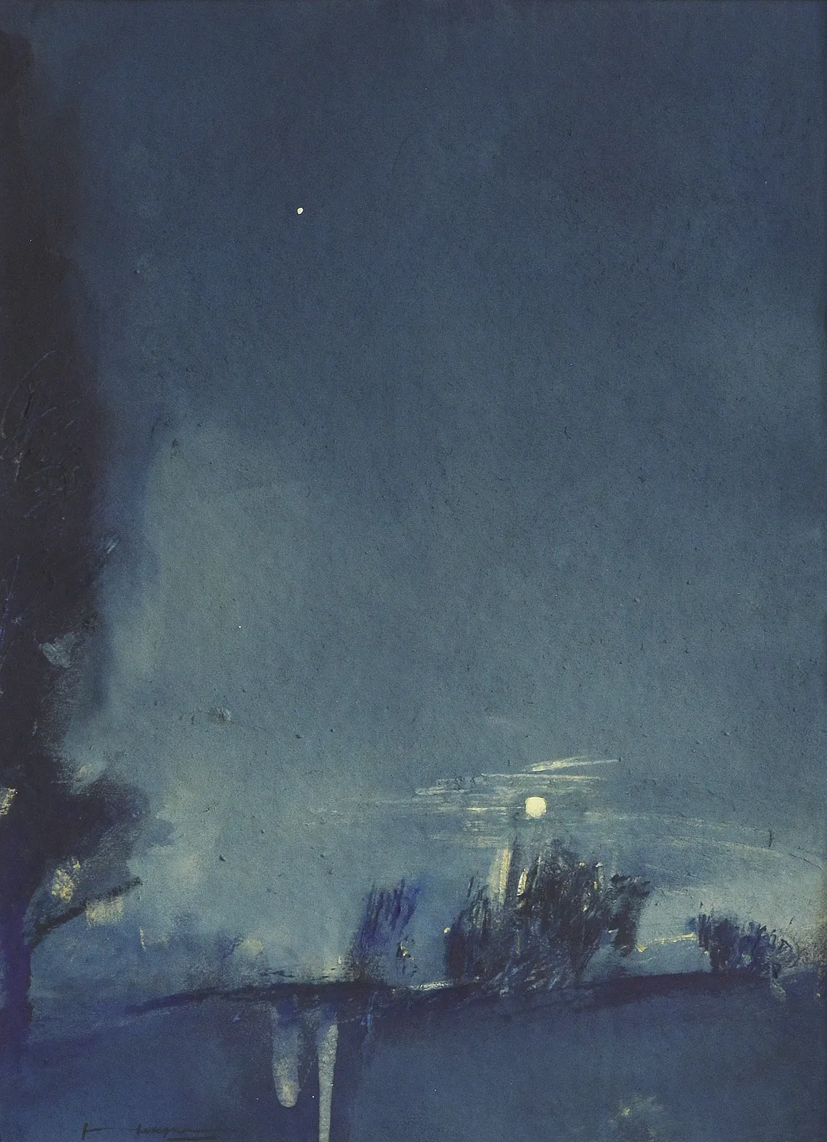 Зображення "Night at the village" від Igor Nekraha, розмір: 40x30, матеріали: Gouache on paper, медіум: Графіка, місто: Ukraine, серія: Gouaches, ціна: $400 Фото 2 з 4.