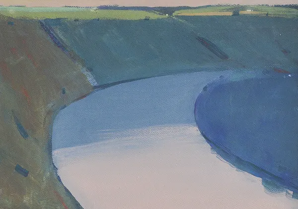 Зображення "Dnister river" від Igor Nekraha, розмір: 30x40, матеріали: Gouache on paper, медіум: Графіка, місто: Ukraine, серія: Gouaches, ціна: $300 Фото 2 з 4.