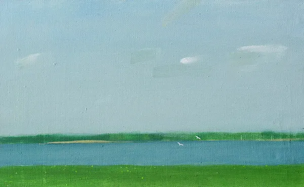 Зображення "Lake, Shatsk" від Igor Nekraha, розмір: 30x50, матеріали: Acrylic on canvas, медіум: Живопис, місто: Україна, серія: Acrylics, ціна: $400 Фото 3 з 3.