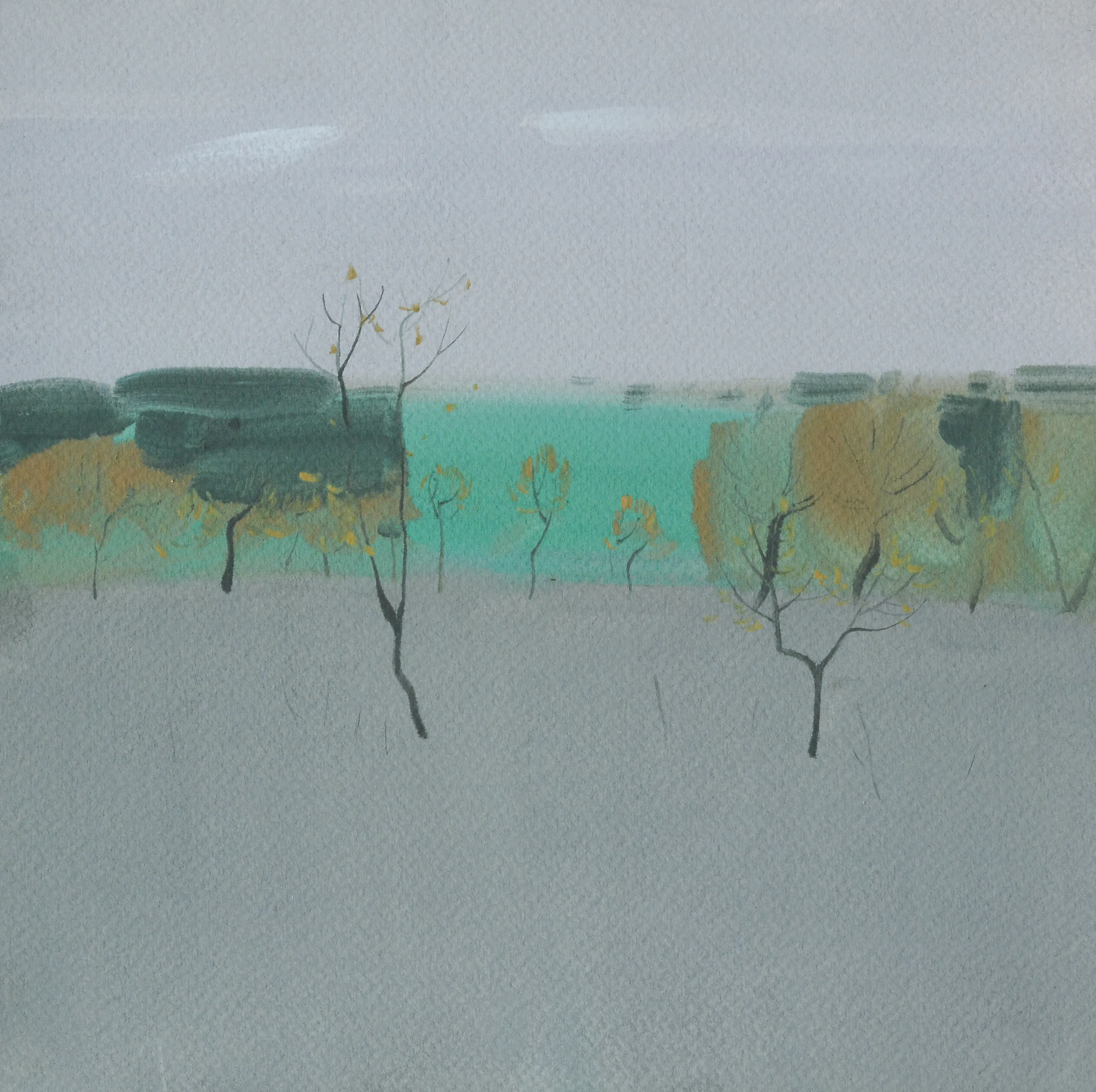 Image of Untitled by Igor Nekraga, size: 30x30, Graphics medium, part of the Gouaches series, priced at $300 Photo 2 of 2.