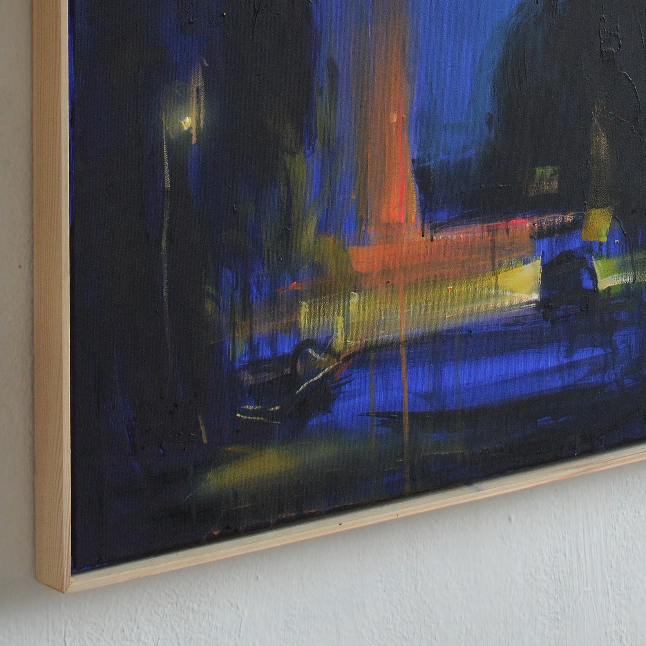 Image of Kyiv yard by Igor Nekraga, size: 100x70, Painting medium, part of the Acrylics series, priced at $1200 Photo 3 of 3.