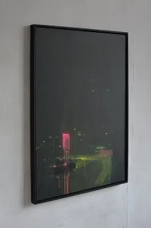 Image of Blackout on Lvivska Square by Igor Nekraga, size: 100x75, Painting medium, part of the Acrylics series, priced at $1200 Photo 3 of 3.