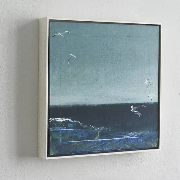 Image of The cold sea by Igor Nekraga, size: 40x40, made of Acrylic on canvas, Painting medium, from Ukraine, part of the Acrylics series, priced at $450 Photo 4 of 4.