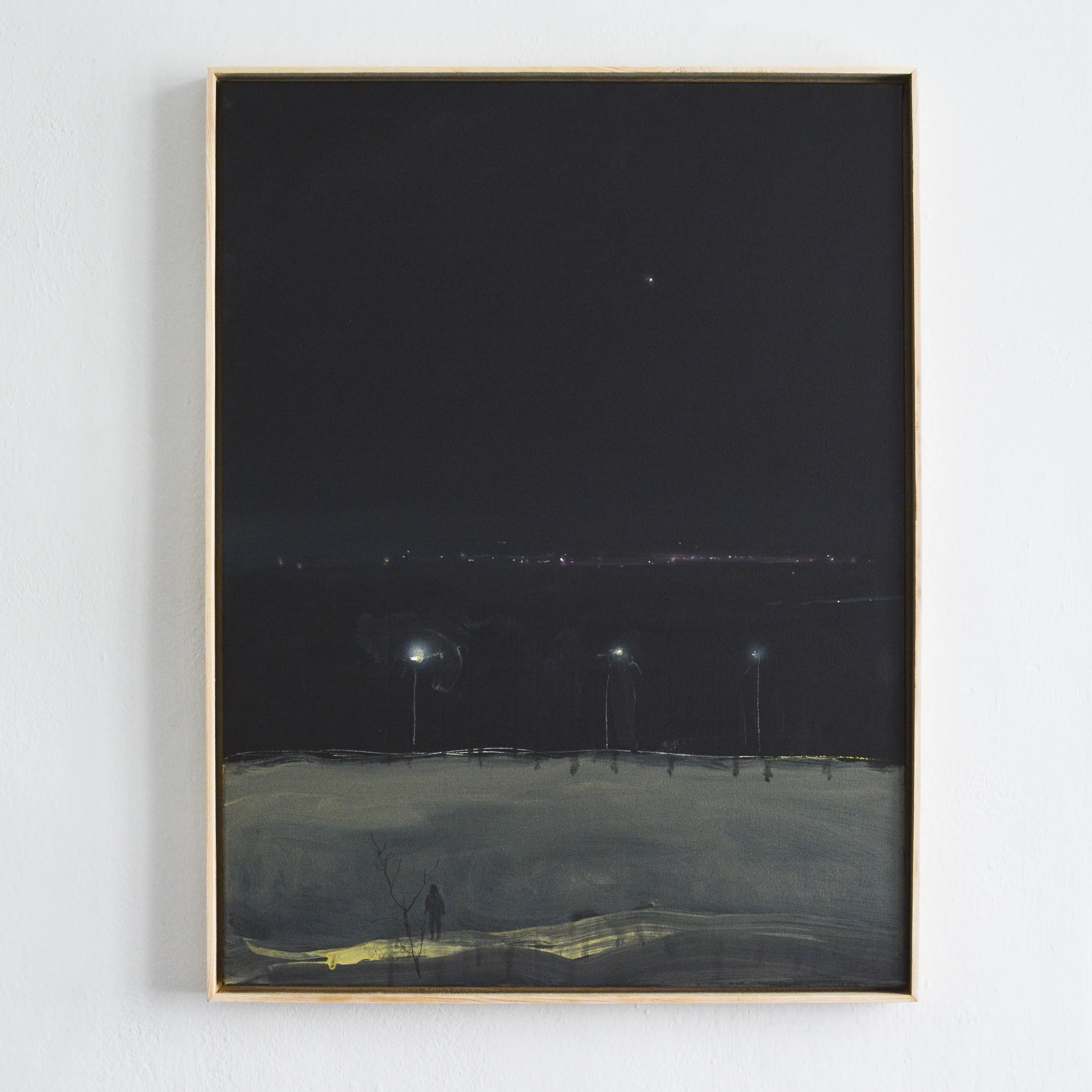 Image of Peyzazhka alley, evening by Igor Nekraga, size: 80x60, made of Acrylic on canvas, Painting medium, from Ukraine, part of the Acrylics series, priced at $800 Photo 1 of 4.