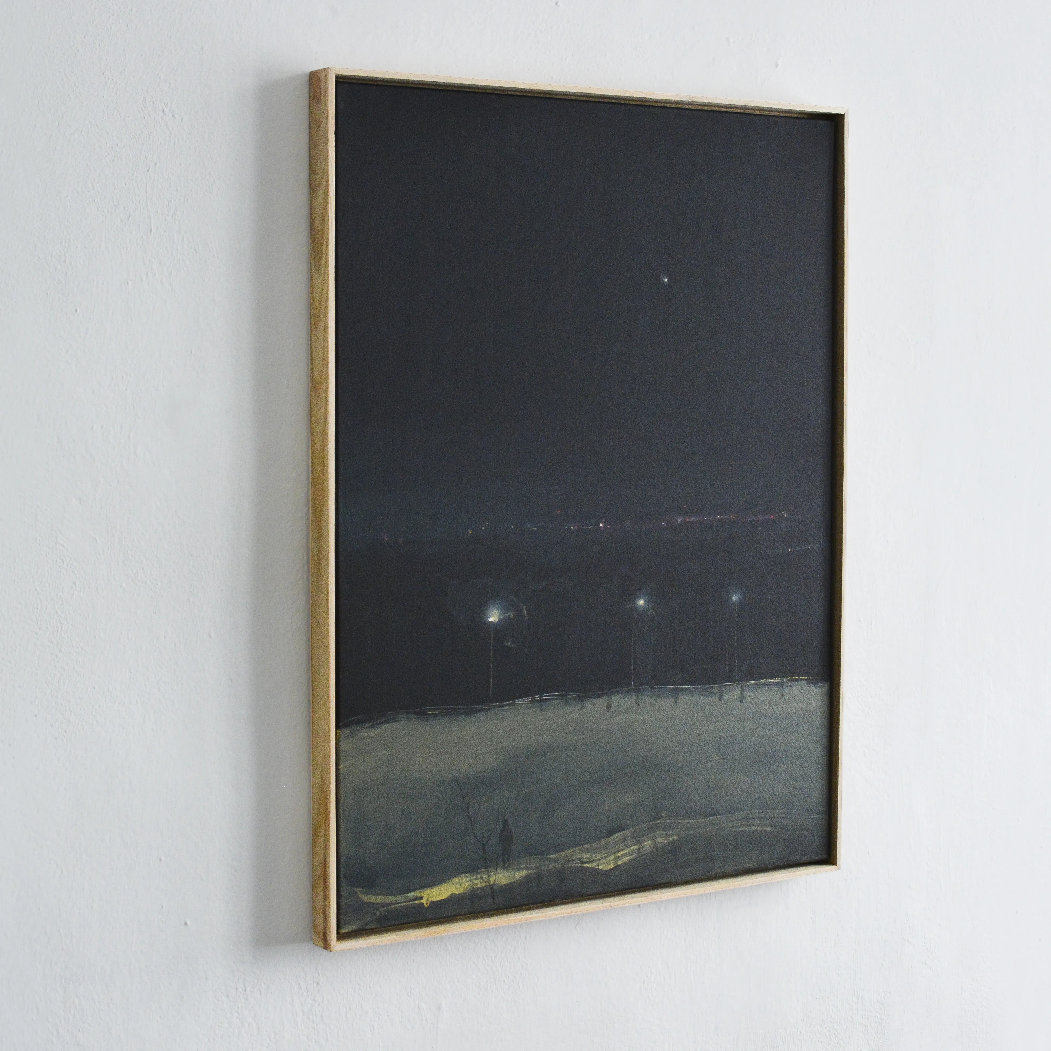 Image of Peyzazhka alley, evening by Igor Nekraga, size: 80x60, made of Acrylic on canvas, Painting medium, from Ukraine, part of the Acrylics series, priced at $800 Photo 3 of 4.