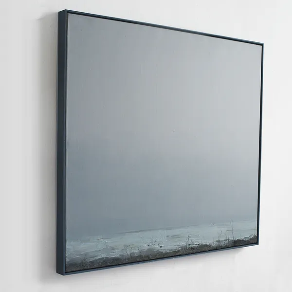 Image of Gray nuances by Igor Nekraga, size: 90x100, made of Acrylic on canvas, Painting medium, from Ukraine, part of the Acrylics series, priced at $1200 Photo 3 of 4.